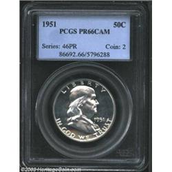 1951 50C PR66 Cameo PCGS.