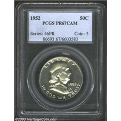 1952 50C PR67 Cameo PCGS.