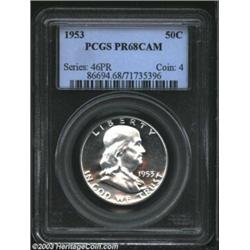 1953 50C PR68 Cameo PCGS.