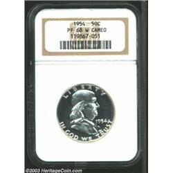 1954 50C PR68 W Cameo NGC.
