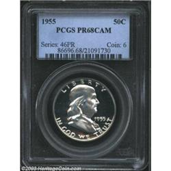 1955 50C PR68 Cameo PCGS.