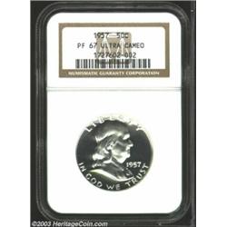 1957 50C PR67 Ultra Cameo NGC.