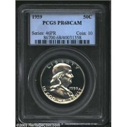 1959 50C PR68 Cameo PCGS.