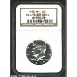 1967 50C SMS MS67 Deep Cameo NGC.