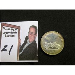 1954 Reprint of 1913 "Ford the Universal Car Model T Instruction Book"; & Sterling Silver Medal "190