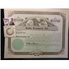 Image 3 : Unissued Stock Certificate "Tubbs Transports, Inc." with nice Eagle vignette; & Sterling Silver Meda