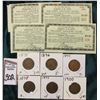 Image 1 : 1896-1900 Consecutive Date Indian Head Cents, VG-VF & (4) Different $3.00 Pay to Bearer Tickets "Cal