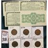 Image 2 : 1896-1900 Consecutive Date Indian Head Cents, VG-VF & (4) Different $3.00 Pay to Bearer Tickets "Cal