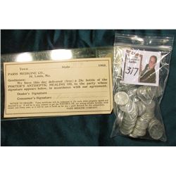 St. Louis, Mo. (Quack Medicine) "Paris Medicine Co., 9/9/1905…Porter's Antiseptic Healing Oil…"; & (