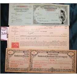 "April 20, 1901 Promissory Note with 2c Revenue Stamp from Post Office Haddam County Washington Stat
