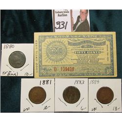 Series T52-1935 "The Port of New York Authority Toll Scrip Fifty Cents…"; & 1880, 1881, 1883, & 1884