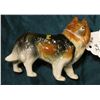 Image 1 : "Hand Decorated" China Collie Dog. Japan. Sticker on back says "Iowa State Fair 1854 Centennial 1954