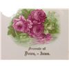 Image 2 : "C.P. & Co." China Saucer "Souvenir of/Dows, - Iowa." Roses in central design.