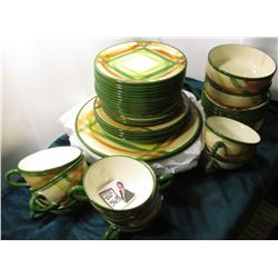 "Authentic Vernonware Made in U.S.A. ", California Tam O'Shanter. 8 place Settings, 44 pcs.  All per