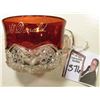 Image 1 : "Walter B.A. Mc Donald 1903" Ruby Red Flash Tea Cup. In nice condition and measures approximately 2"