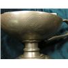 Image 2 : Pewter "Alladin's Lamp" Style Candle holder with candle. Hole in base. 'Doc' valued it at $150.00.