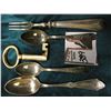 Image 2 : 4 pcs. of Old Silverware and an Unusually Large old Key, which maybe brass.
