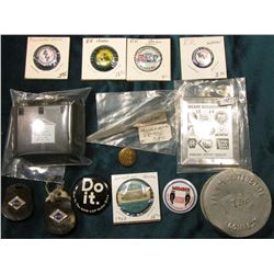 Plastic Coin Dispensor Case "First Avenue Car Wash 801 1st Ave. Iowa City, Iowa"; folding Aluminum R