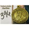 Image 1 : Brass Pendant "Founder of Modern Railways George Stephenson", "Commem. Medallion Railway Centenary 1