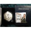 Image 2 : 1999 American Eagle Silver Dollar Colorized Obverse Liberty. Very attractive with box.