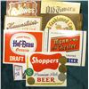 Image 1 : (5) Different Fort Dodge Creamery Co. Dairy Tokens & (7) Different Beer Bottle Labels in mint condit