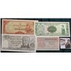 Image 1 : March 25, 1952 Central Bank of Paraguay One Guarani Banknote with security, CU; 1950 Laos One Kip Ba