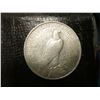 Image 3 : 1922 P U.S. Peace Silver Dollar, VF, Original toning & Tobacco Box label in mint condition "Dark Swe