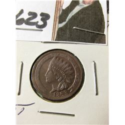 1863 CWT “Not 1 Cent" CH.BU Scarce Type