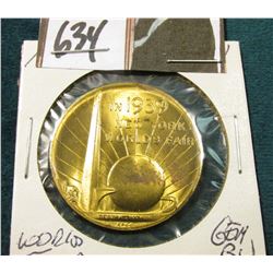 1939 NY World's Fair Medal Gem BU