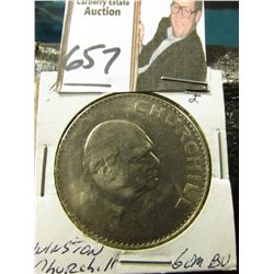1965 Pound Great Britain Churchill Commemorative Gem BU