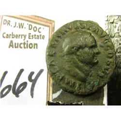 69-79AD AE AS Emperor Vespasian Rome Part of the Original "12 Emperors" Very Scarce