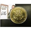 Image 2 : 1776-1976 American Revolution Bicentennial Commemorative BU Gold-Plated Medalion in original felt-li