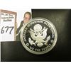 Image 2 : 1776-1976 American Revolution Bicentennial Commemorative Proof Sterling Silver Medalion in original 