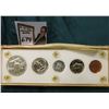 Image 2 : 1956 U.S. Proof Set. Cent to Half-Dollar in a white Capital holder with gold lettering and box. Five