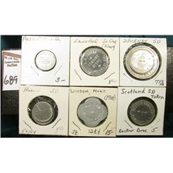 (8) Different Good For Tokens including: "Parkston, S.D.", "Lansford, S.D.", "Stickey, S.D.", "Huron