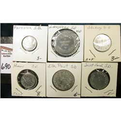 (8) Different Good For Tokens including: "Parkston, S.D.", "Lansford, S.D.", "Stickey, S.D.", "Huron