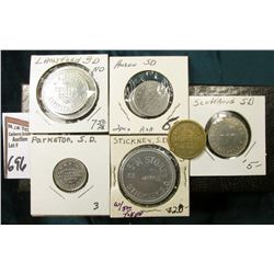 (10) Different Good For Tokens including: "Parkston, S.D.", "Lansford, S.D.", "Stickey, S.D.", "Huro