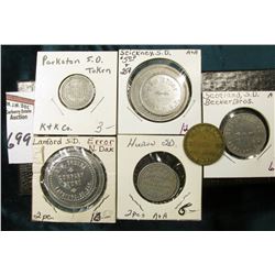 (9) Different Good For Tokens including: "Parkston, S.D.", "Lansford, S.D.", "Stickey, S.D.", "Huron