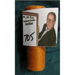 1956 P Gem BU Original Bank-wrapped Roll of Washington Quarter-dollars. (40 pieces).