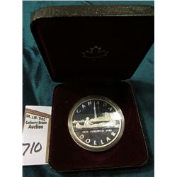 1834-1984 Canada Voyageur Proof Silver Dollar. Original as issued in case with literature.