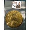Image 1 : 1886-1986 Coca-Cola Distributor Large Bronze Medal, 3" x 1/4", depicts 100 Centennial Celebration bo