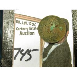 1867 Indian Head Cent. Damaged.