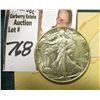 Image 1 : 1943 P Walking Liberty Half Dollar, Brilliant Uncirculated & World War II Restricted Sectional Aeron