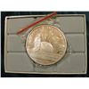 Image 1 : 1986 Statue of Liberty  "One Pound Fine Silver .999", In original felt-lined box of issue.