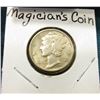 Image 2 : Magician's Coin, Mercury Dime on one side and reverse of a Wheat Cent on the other; & original Unuse