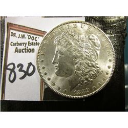 1889 P Morgan Silver Dollar. Brilliant Uncirculated.