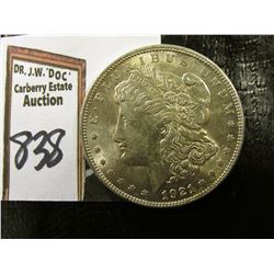 1921 P Morgan Silver Dollar. Brilliant Uncirculated.