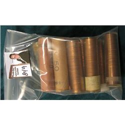 (10) Various rolls of Original Uncirculated Rolls of 1960 era Lincoln Cents, I never opened all of t