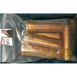 (10) Various rolls of Original Uncirculated Rolls of 1960 era Lincoln Cents, I never opened all of t