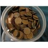 Image 1 : Small Berry Plastics Container full of 1940 era U.S. Wheat Cents. I never counted these so use your 